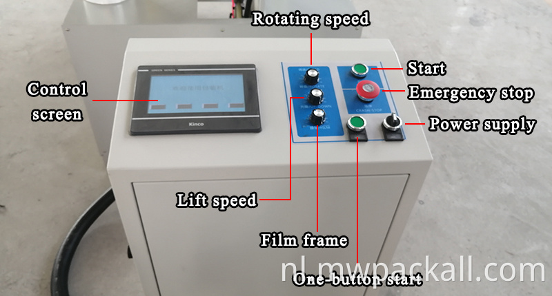 Automatische horizontale staaldraad band slang buis spoel ring rekfolie wikkelmachine met CE